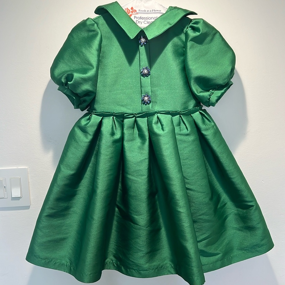 Kids beautiful green dress